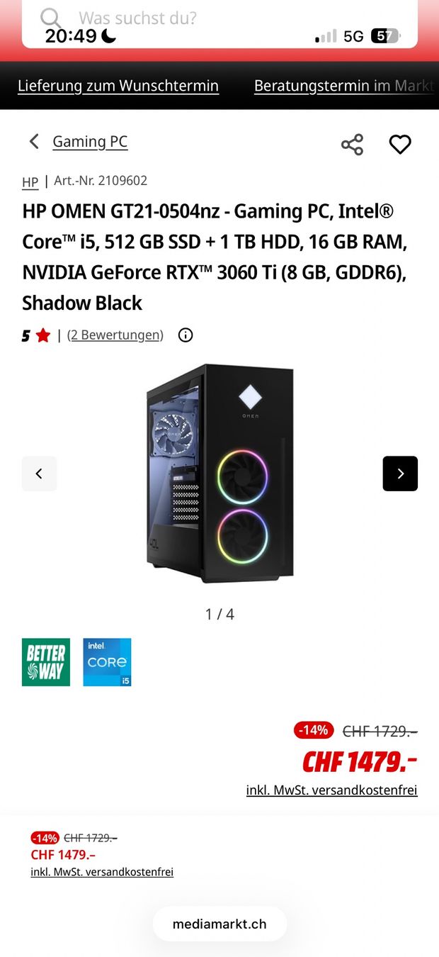PCs: HP OMEN PC – Gebraucht aus spreitenbach von deb08 3