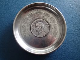 China Münze SUN YAT - SEN   Silberschale mit Gravur