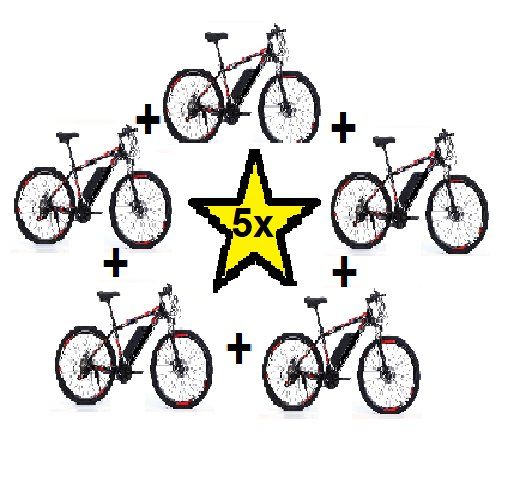 Biciclette: 5 X E-Velo Neu Lagerverkauf – Nuovo e nell'imballaggio originale da Bünzen venduto da Turbolino5