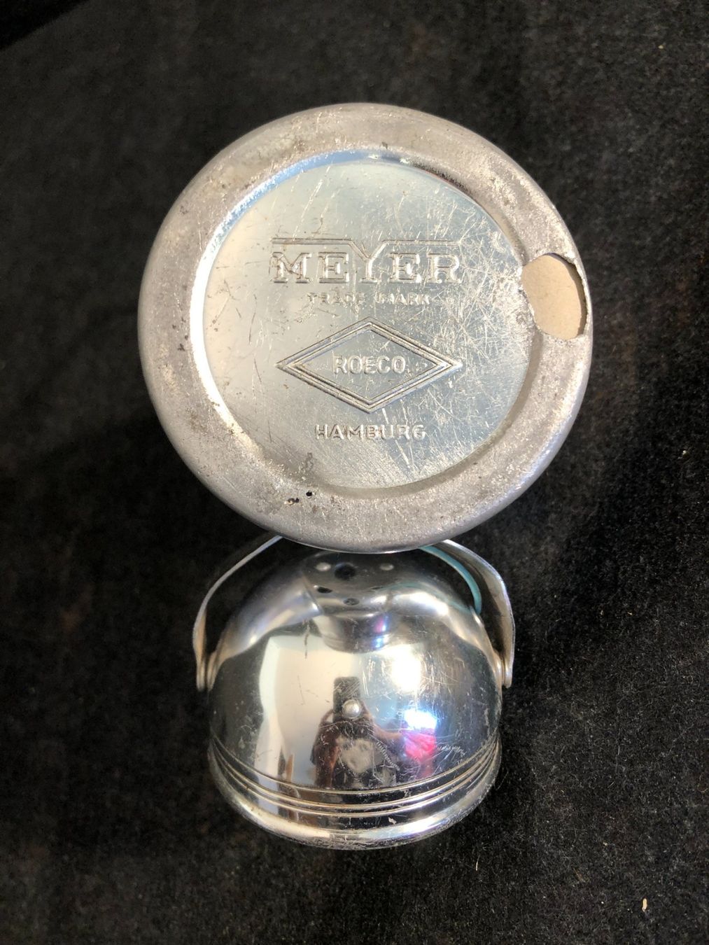 Lampen: Lanterne de poche vintage. MEYER. – Gebraucht aus Saignelégier von Dubois_Vintage 4
