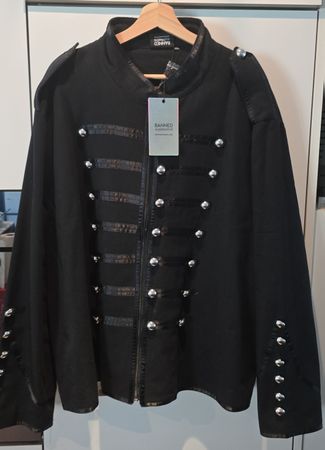 Gothic Herrenjacke im Uniformstil - Neu mit Etikett, Gr. 4XL