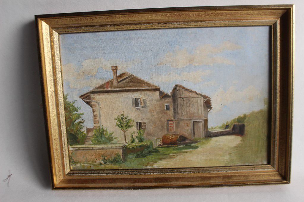 Dipinti: Tableau peinture Beau-lac Suisse – Usato da Vandoeuvres venduto da Dom-Tom