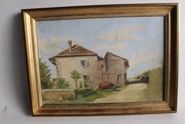 Tableau peinture Beau-lac Suisse
