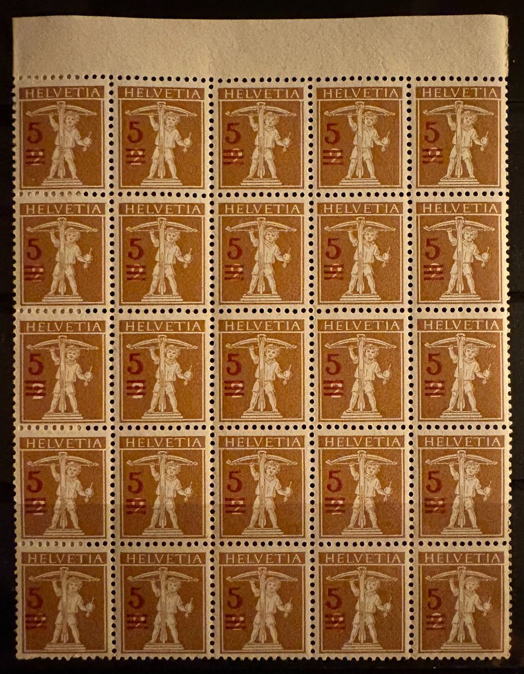 Tutti i francobolli: 25ER BOGEN TELL SOHN – Usato da Ostermundigen venduto da crazy-horse-1840