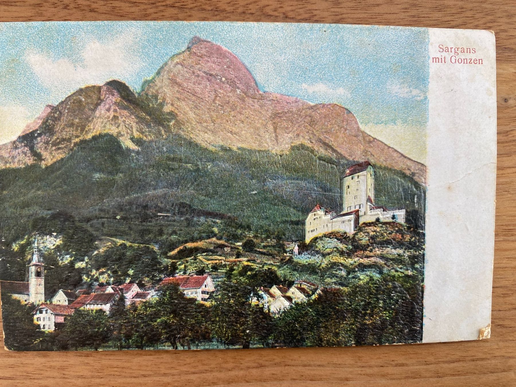 Ansichtskarten: Ansichtskarte Sargans – Gebraucht aus Unterterzen von bac_287t