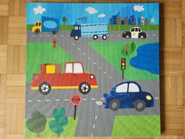 Bild für Kinderzimmer Transport Busy Roads 53x53cm