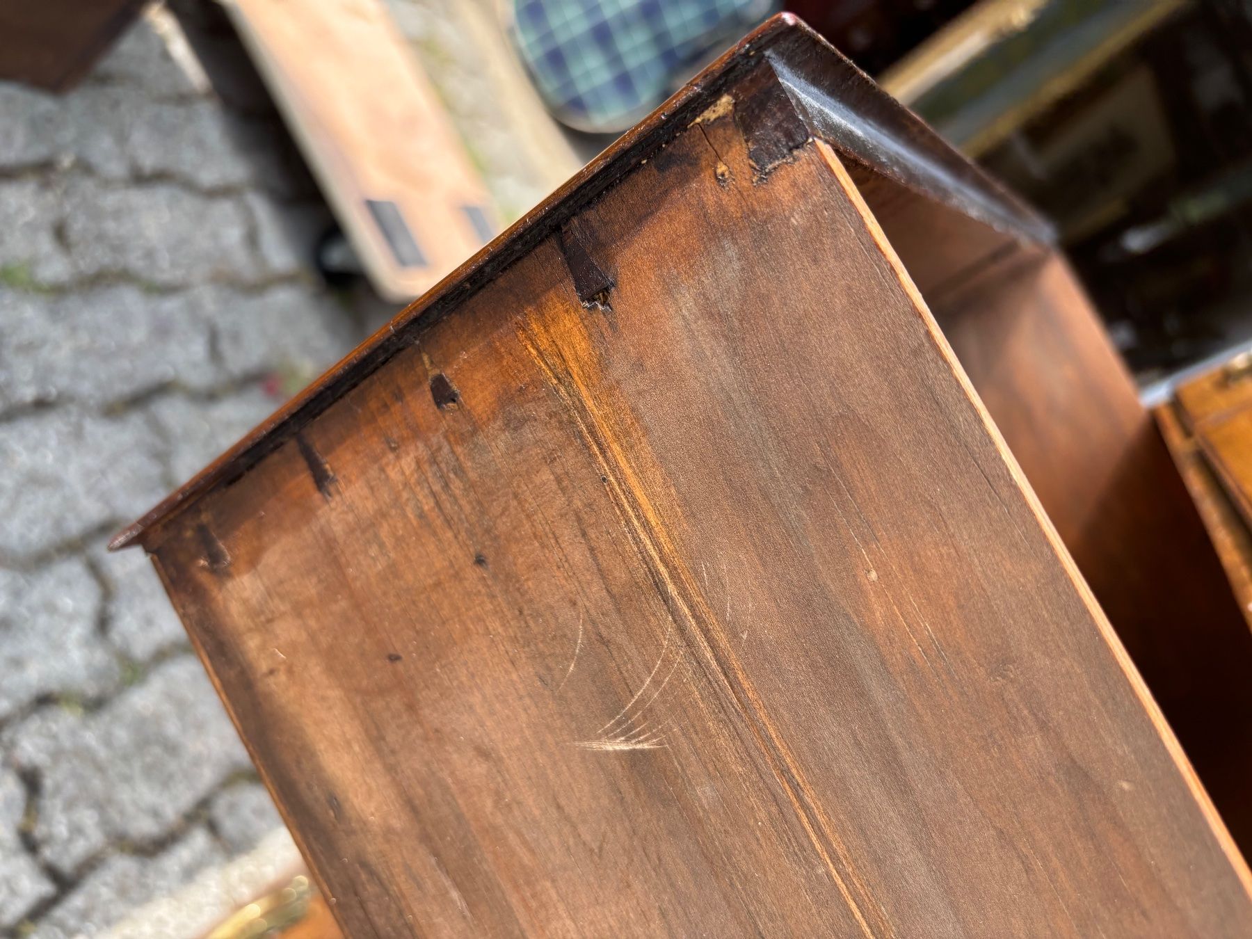 Cassettiere: COMMODE SCRIBAN EN PARTIE D'EPOQUE GEORGE III – Usato da Buttes venduto da ButtA15 5