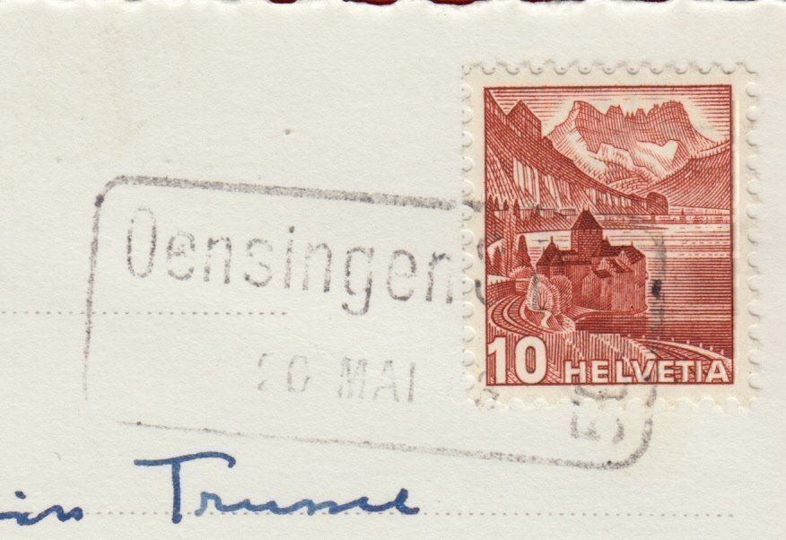 Ansichtskarten: OENSINGEN, STEMPEL – Gebraucht aus Grüningen von Kartenlaube 2