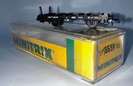 Minitrix . 13539, Behältertransportwagen