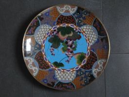Antiker Teller Cloisonné Japan  Traube / Meiji Dynastie 明治時代