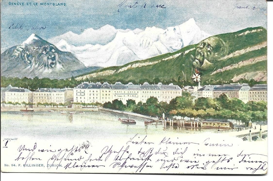 Cartoline postali: AK Berggesichter  Killinger – Usato da Appenzell venduto da mai25