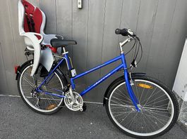 Bicicletta donna euroteam donna con seggiolino 
