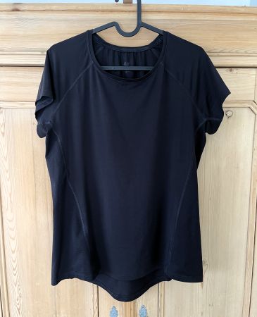 Sportleibchen, Shirt, H&M, kurzarm, schwarz, Gr. M