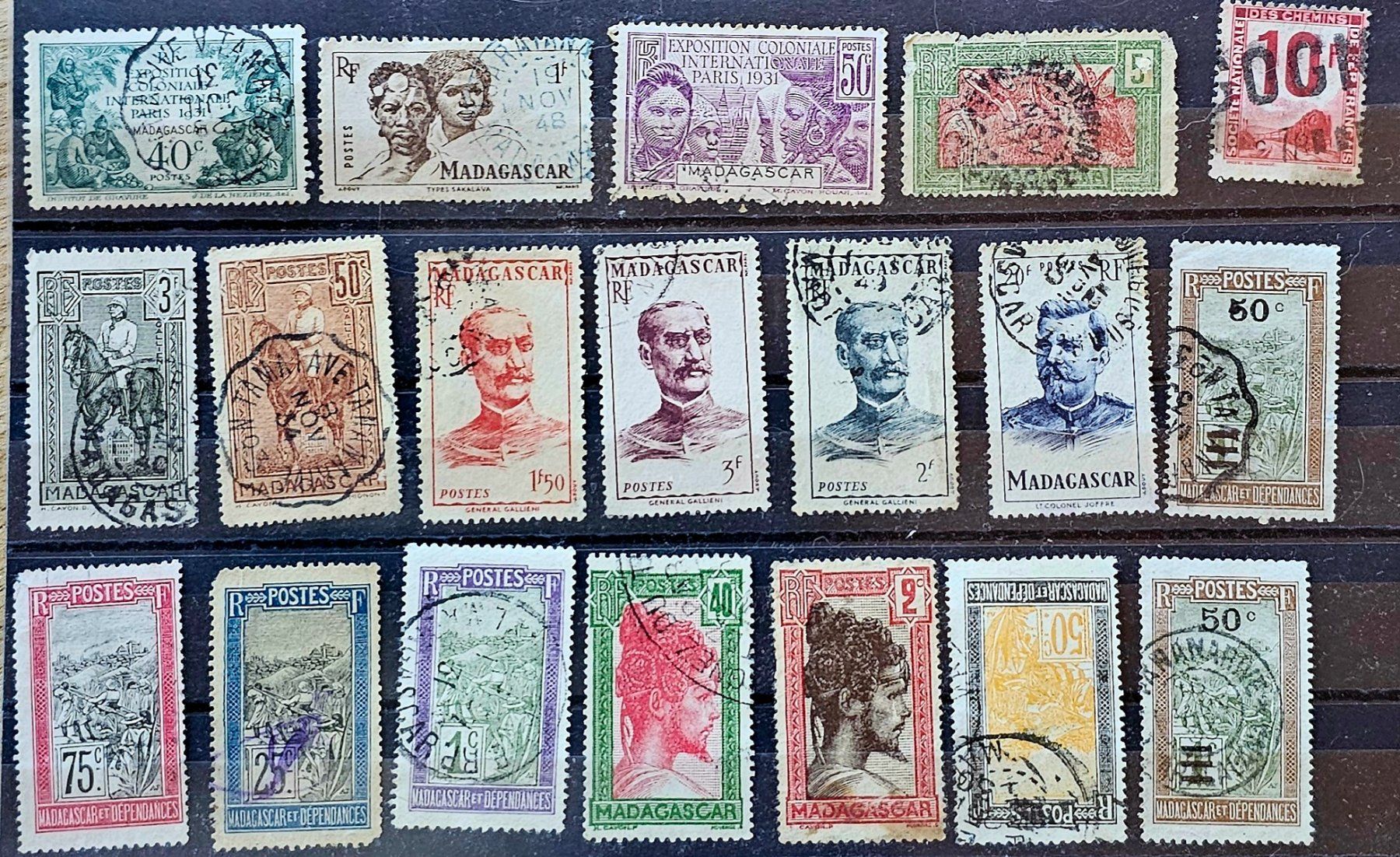 Tous les timbres: FRANCE colonies - MADAGASCAR – D'occasion à Les Valettes par Nuba1