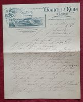 Zürich 1897 - Woodtli & Kuhn - Illustrierter Briefkopf