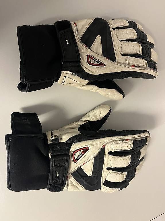 Leki Guanti & manicotti: LEKI Trigger S Skihandschuhe  Leder/Weiss-Schwarz – Usato da Zürich venduto da Hypera
