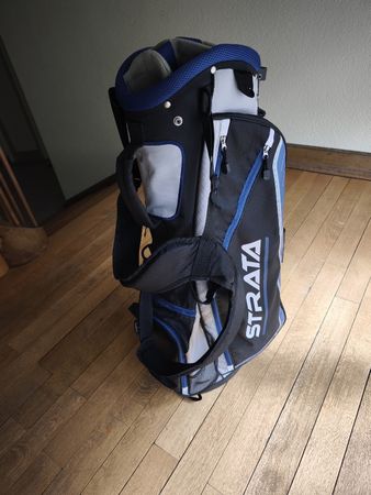 Golfbag Strata blau schwarz gebrauchter Zustand