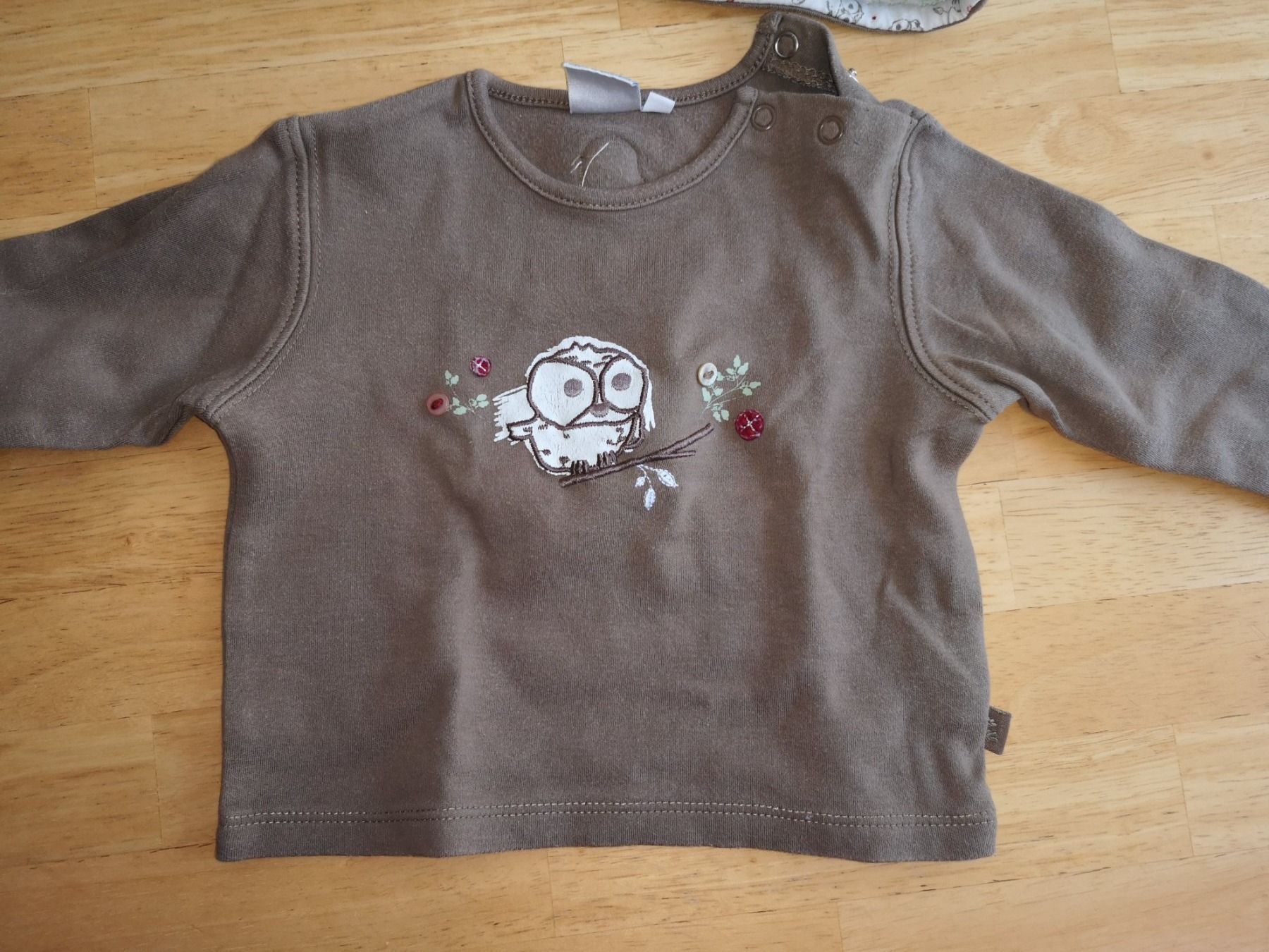 Maglioni & Felpe: Jäckchen mit Langarmshirt Eule/Shirt long et veste bébé 3M – Usato da Onex venduto da Genevois85 4