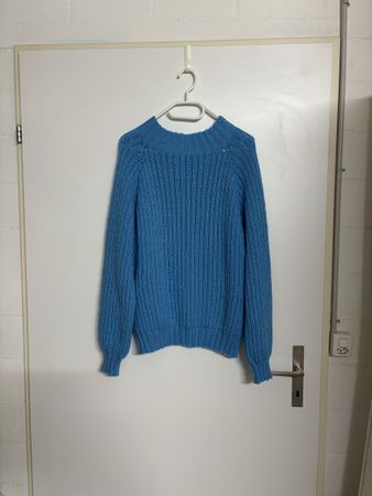 Pullover blau Grösse M Strick gute Zustand