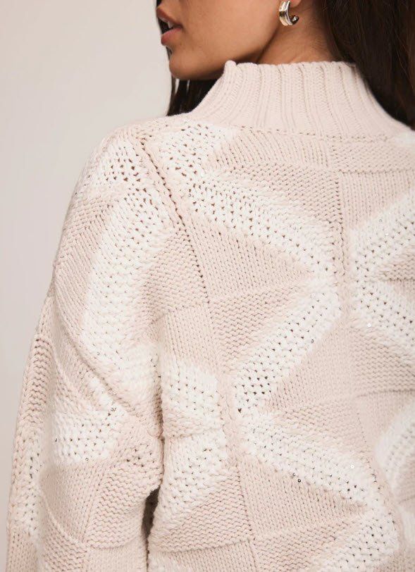 Maglioni & Felpe: Mint Velvet Strickpullover, Rollkragen, Beige/Weiss, Top! – Usato da Thalwil venduto da rozzan 3