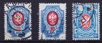 Tutti i francobolli: 3 timbres Russie - URSS - 1909-1910 - Obl. – Usato da Blonay venduto da Leglaude_01