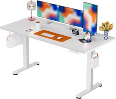 Schreibtisch höhenverstellbar elektrisch 140x70 Memory