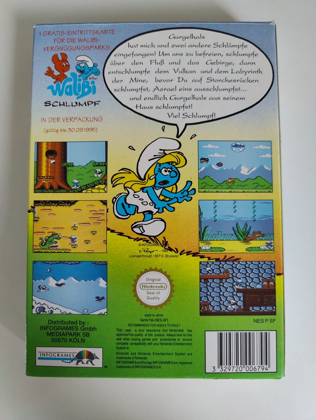 Nintendo Giochi: NES - Die Schlümpfe CIB in OVP – Usato da Dintikon venduto da Nightcom 1