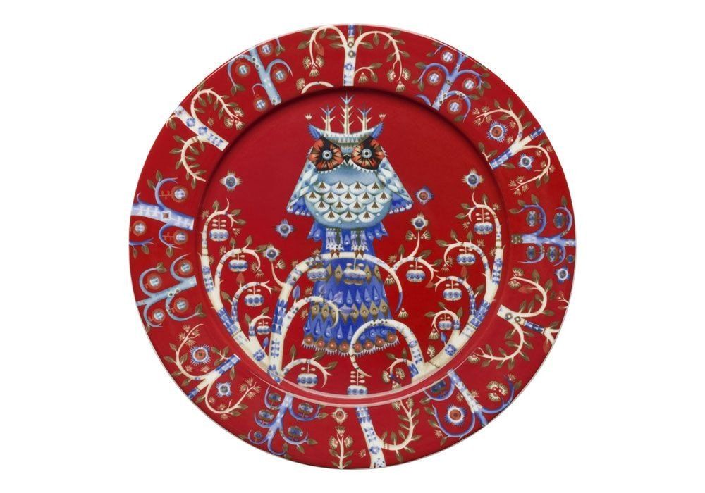 Iittala Piatti: 6 x Iittala Taika: rot Teller flach 27cm – Nuovo e nell'imballaggio originale da Mönchaltorf venduto da godetra