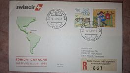 Swissair Zürich Caracas 08.06.1985