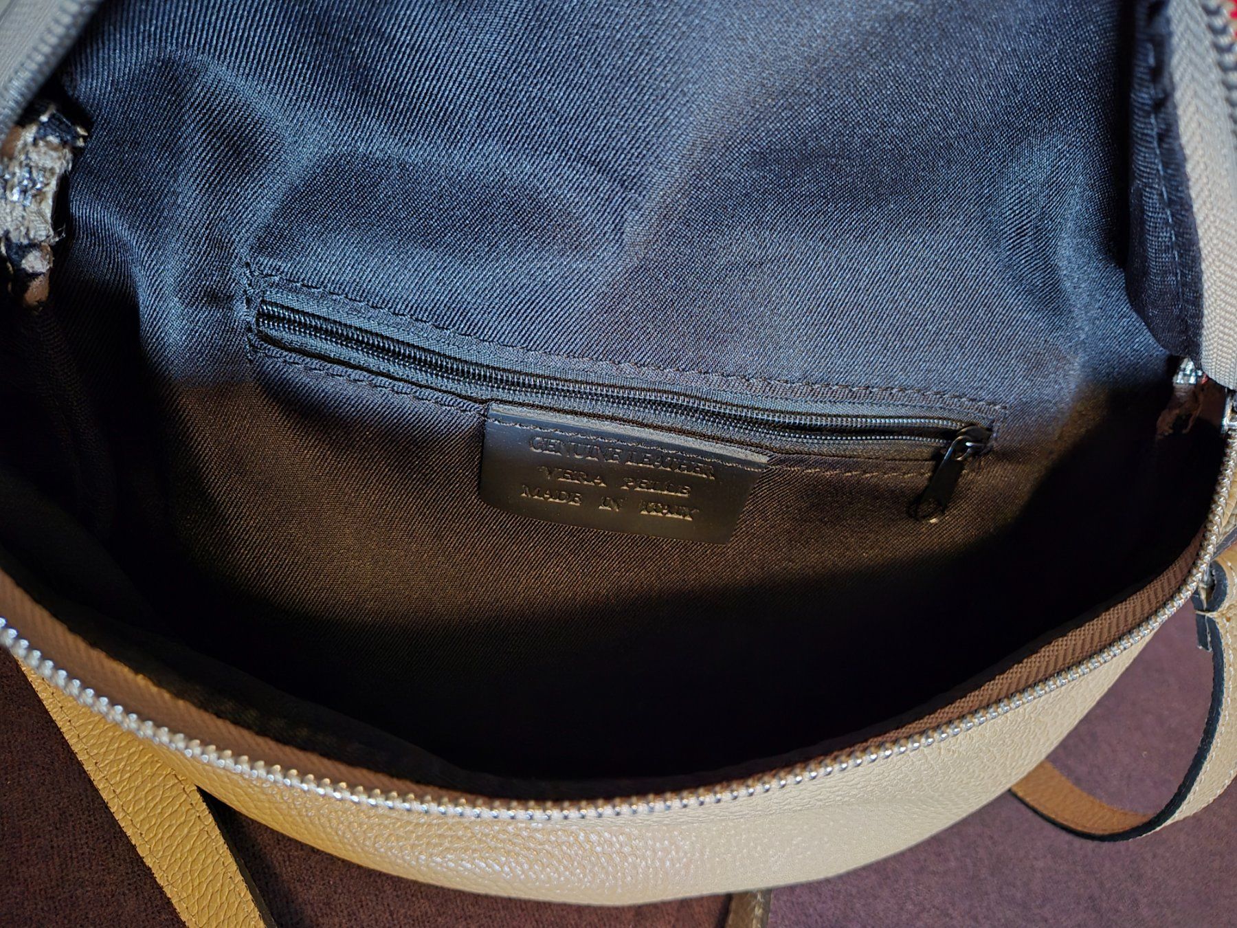 Borse da donna: Bauchtasche Leder Beige – Nuovo e nell'imballaggio originale da Dörflingen venduto da S.Huber02 5