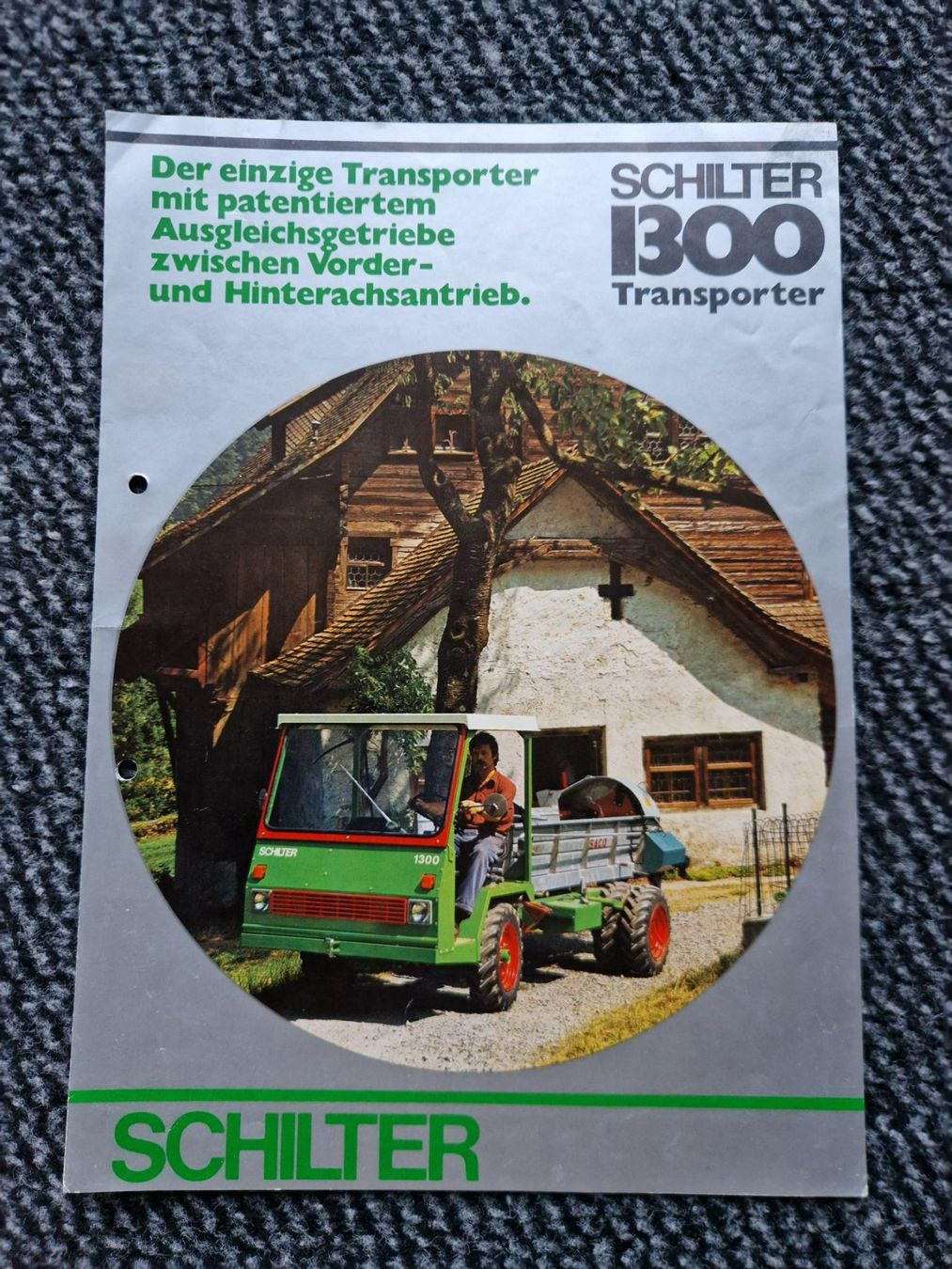 Schilter Trattori: Original Prospekt Schilter 1300 Transporter – Usato da Dürnten venduto da Bachtel84