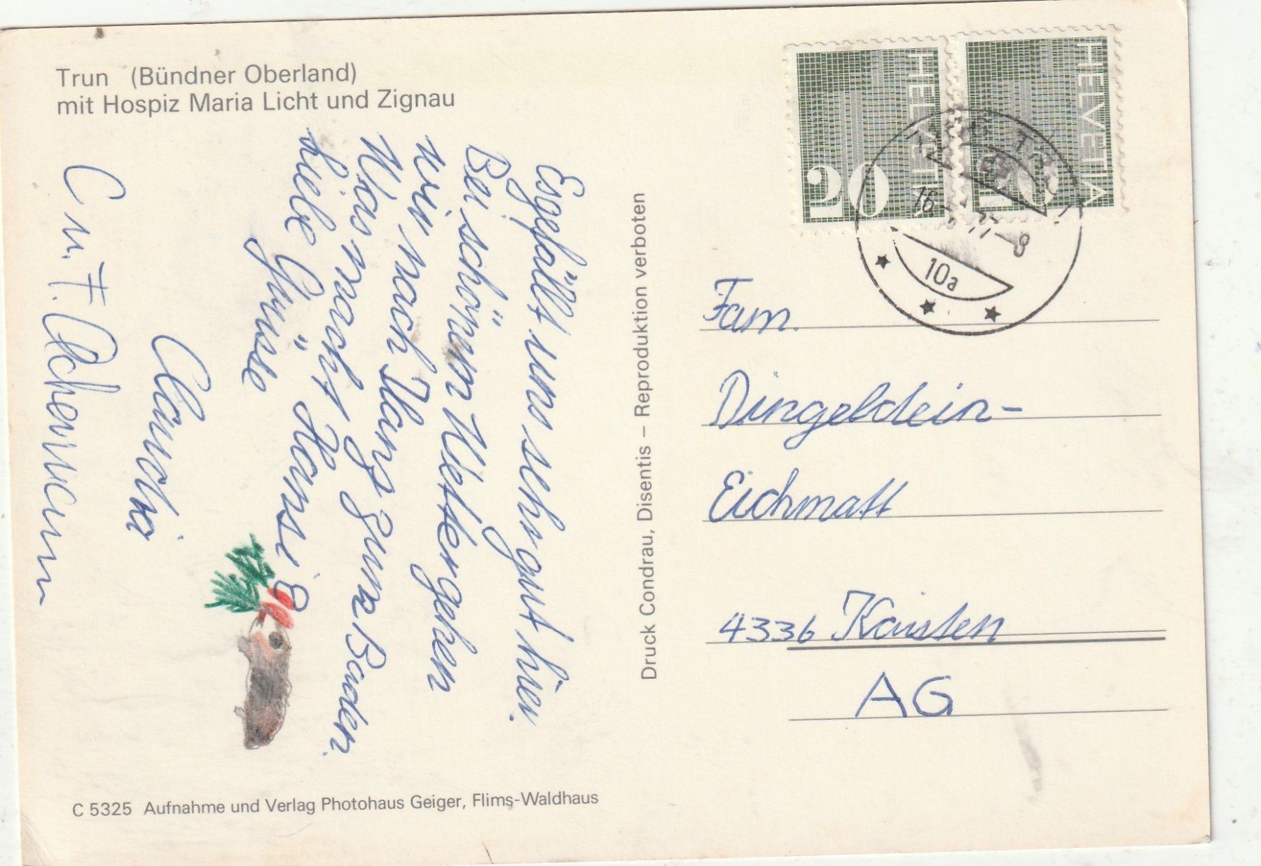 Cartes postales: Trun bei Disentis – D'occasion à Lumbrein par made02 1