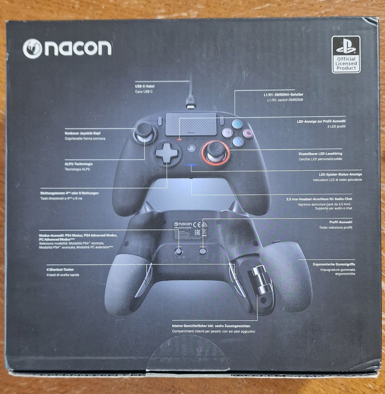 Console: Nacon Revolution Pro Controller 3 für PS4  – Nuovo (secondo la descrizione) da Pfungen venduto da suhu33 4
