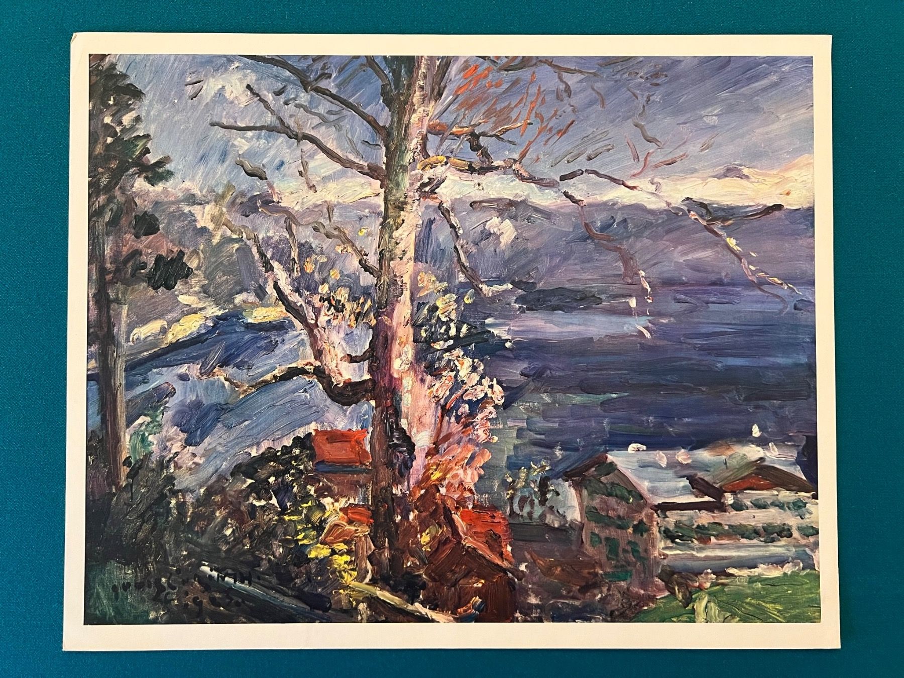 Grafica & Litografie: Kunstdruck Lovis Corinth, Baum am Walchensee – Usato da Flawil venduto da cmzz