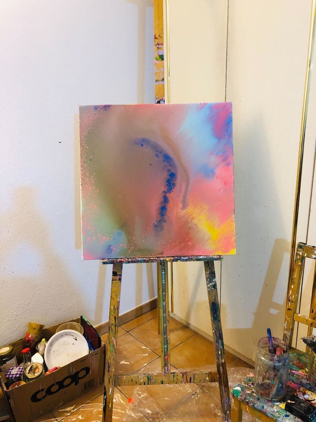 Dipinti: Abstraktes Bild, Multicolor Peinture abstraite – Nuovo e nell'imballaggio originale da Rovio venduto da POSITIFFARTandPLANTS 5