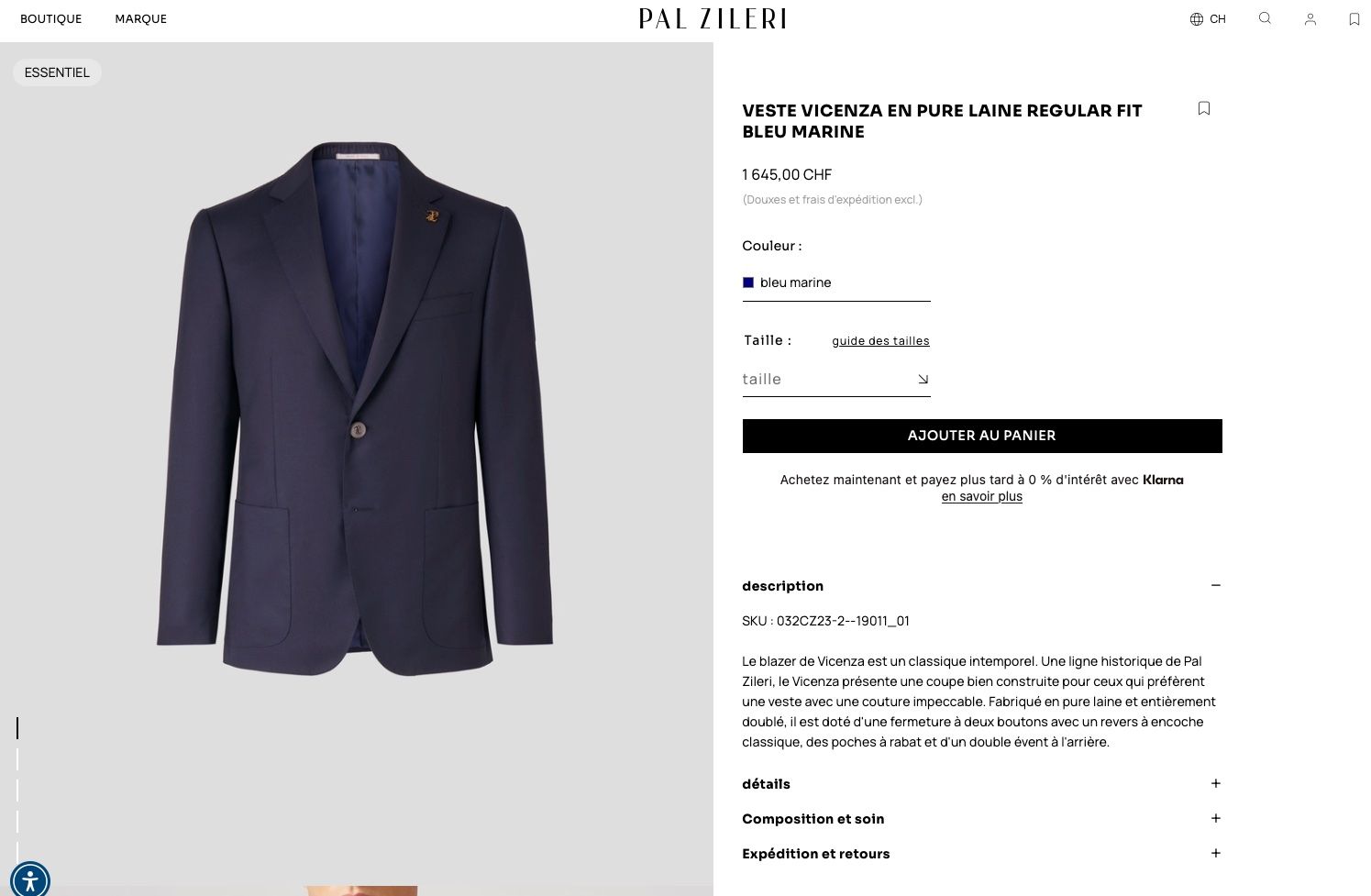 Giacche: Blazer Pal Zileri Sartoriale - taille 54 – Usato da Givrins venduto da Nicolux01 5