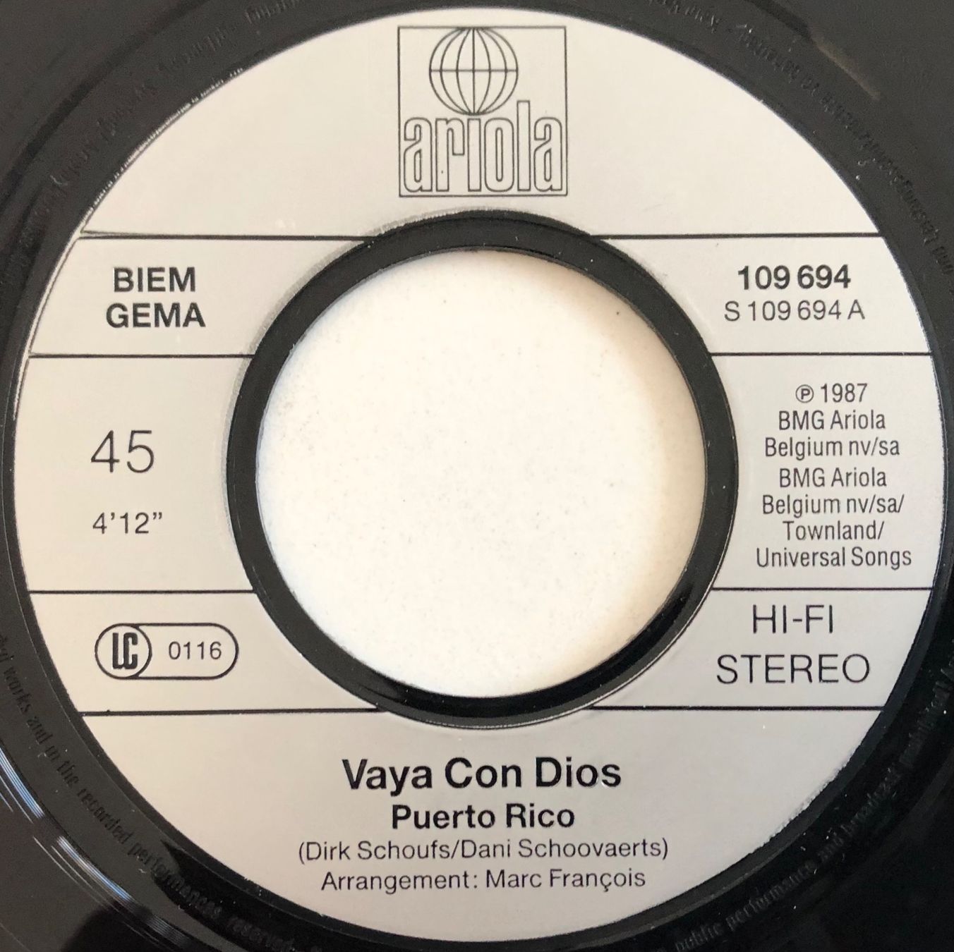 Vinyles: VAYA CON DIOS - PUERTO RICO – D'occasion à Poliez-Pittet par Newtown-Records 2
