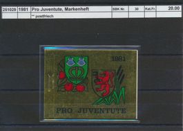 1981 Pro Juventute, Markenheftchen, ** postfrisch