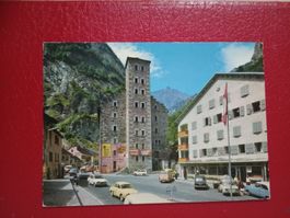 Gondo Wallis Hauptstrasse alte Autos