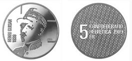 5 Franken, 1989 Henri Guisan