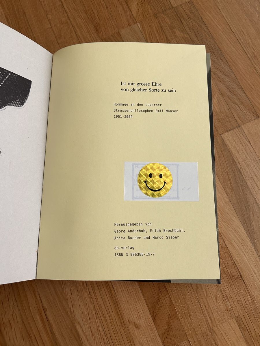 Libri: Ist mir grosse Ehre: Emil Manser Buch – Usato da Kriens venduto da lay01 2