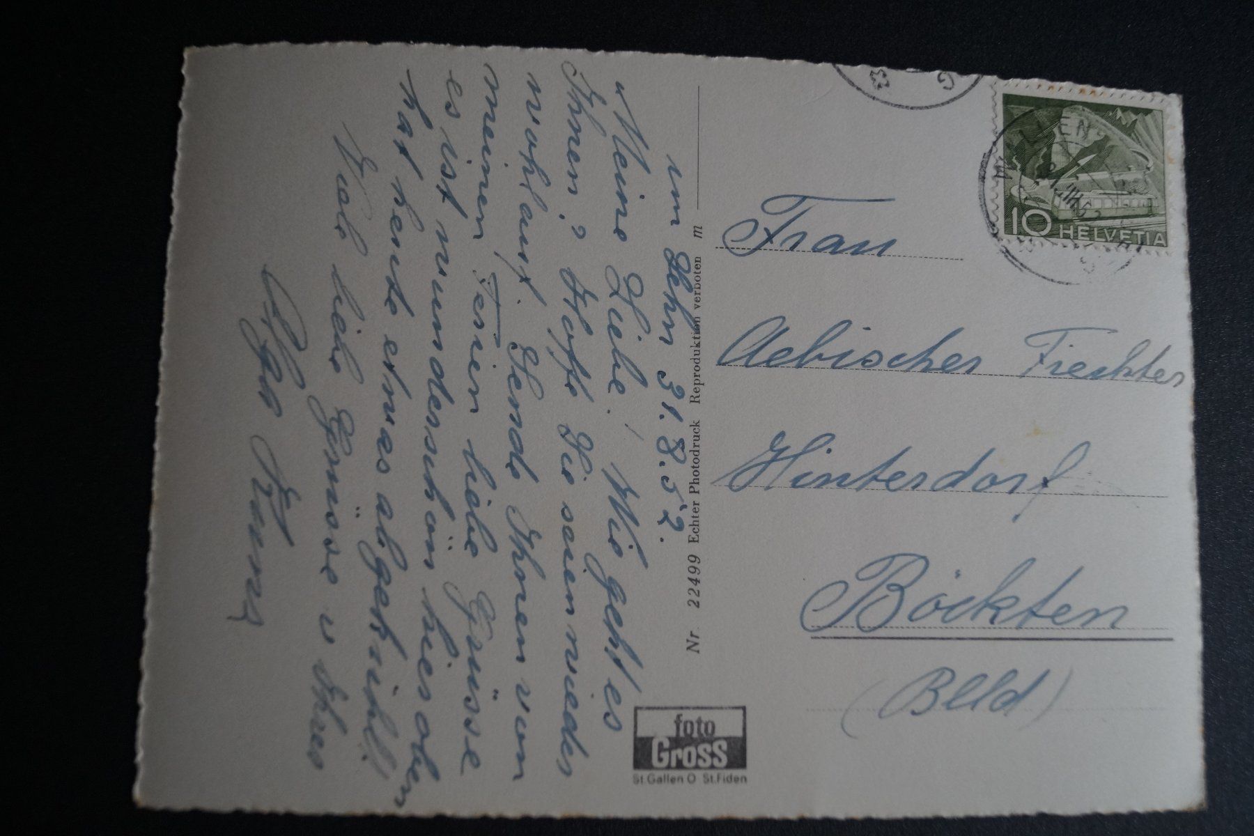 Cartoline postali: AK Wallenstaadtberg – Usato da Böckten venduto da Hansi36 1