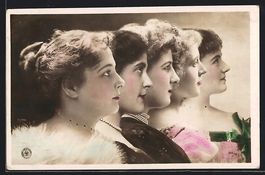 Foto-AK NPG Nr. 385 /10: Fünf hübsche 