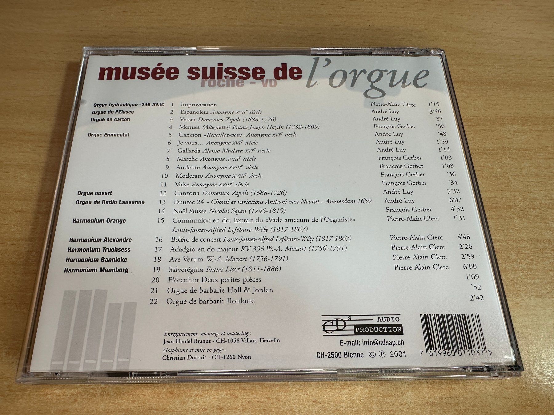 CD: P1 Musée Suisse De l'Orgue - Roche VD – Usato da Rikon im Tösstal venduto da Alpenmutz 1