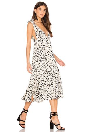 🌴✨ Sumatra Tie Shoulder Midi Dress – Grösse L 🌴✨