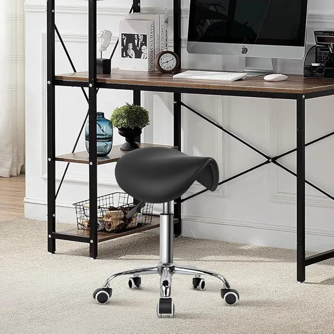 Sgabelli: Rollhocker Arbeitshocker Barhocker drehbar mit Sattelsitz – Nuovo e nell'imballaggio originale da Zürich venduto da Novamart 1