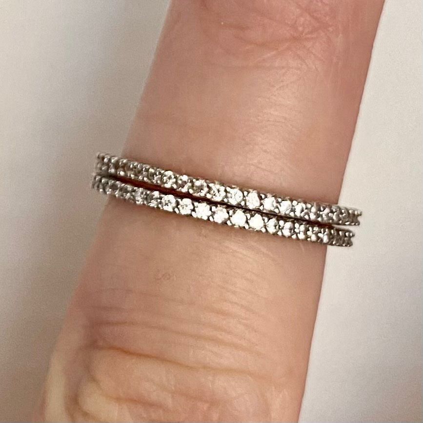 Ringe: Ring Alliance Zirkonia 925 Silber 3 Linien Statement 51 – Neu (gemäss Beschreibung) aus Zürich von goldfisch.schmuck 6