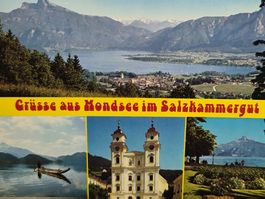 Mondsee Ansichtskarte Österreich, Salzb...