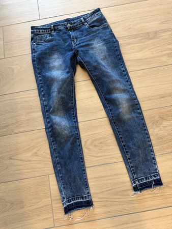 Jeans Hose Gr.36 used Look blau skinny slim fit Denim Italy