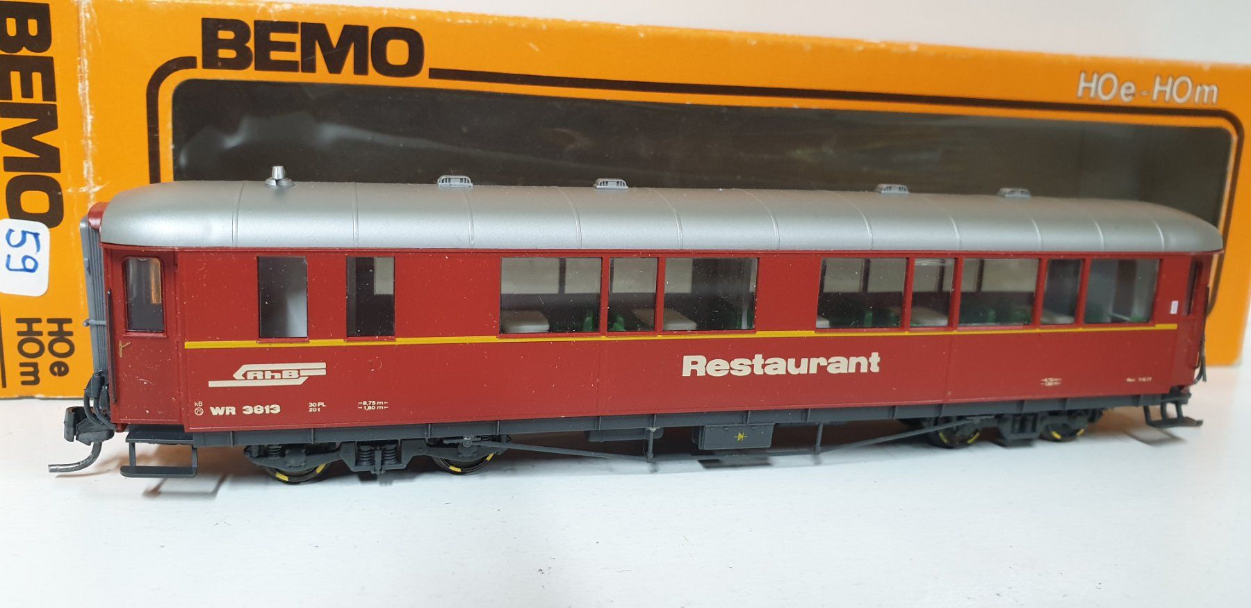 Bemo Modellini di ferrovie: Bemo RhB Restaurant 3274 113 – Usato da Geroldswil venduto da TopTrain54